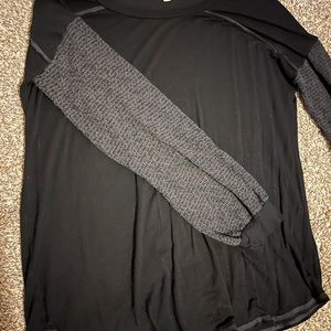 Black and gray tunic